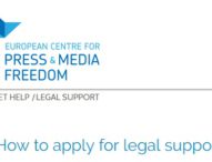 ECPMF nudi pravnu pomoć novinarima koji rade u Evropi