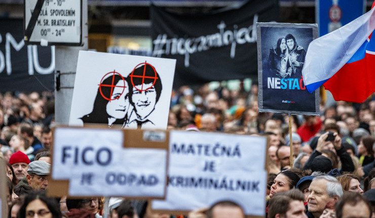 Desetine hiljada ljudi u Slovačkoj povodom godišnjice ubistva novinara