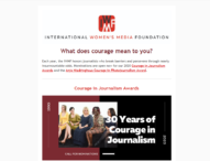 Konkurs za dodjelu nagrada za hrabrost novinarkama i ženama fotoreporterima