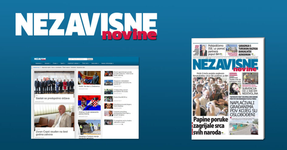 BH Journalists: Public protest over threats to the “Nezavisne novine” editorial office