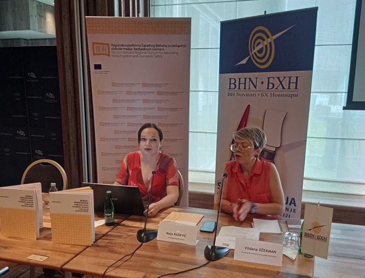 Report “Indicators for the level of media freedom and journalists’ safety in BiH 2020” presented