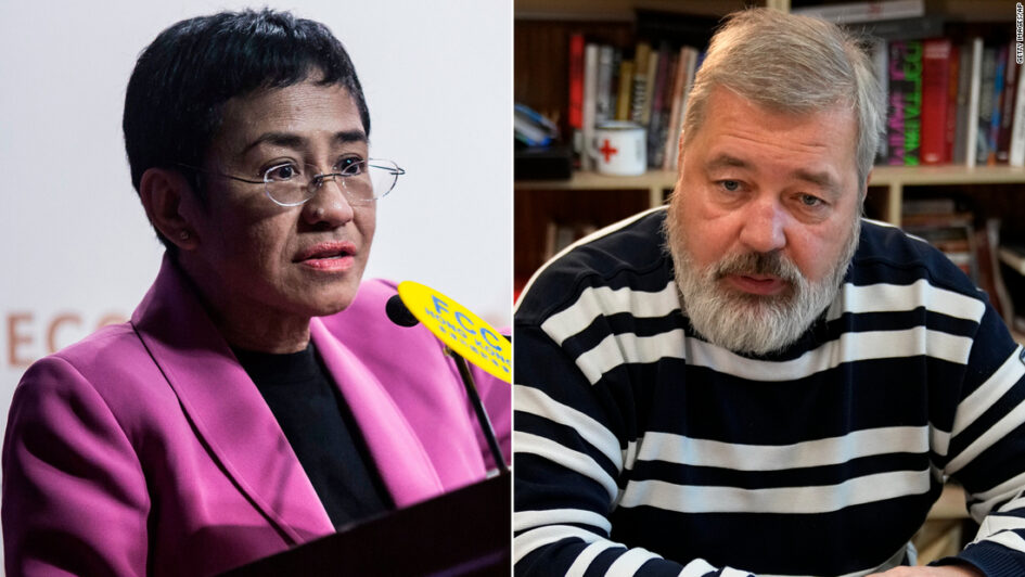 Nobel Peace Prize to journalists Dmitry Muratov and Maria Ressa