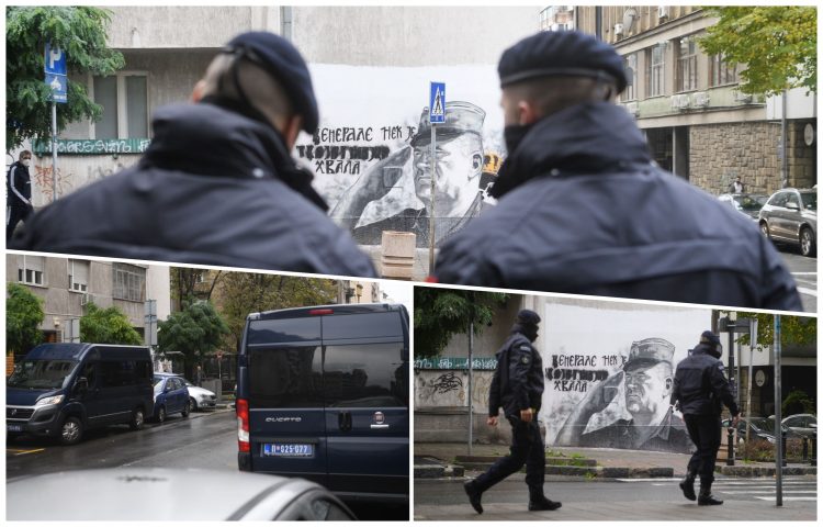 SJ: Srbijanska novinarka Snežana Čongradin napadnuta tokom protesta povodom uklanjanja grafita posvećenih Ratku Mladiću
