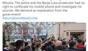 EFJ condemned the police interrogation of journalist Nikola Morača