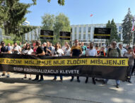 Protest march in Banja Luka against the criminalization of defamation – Citizens demand protection of freedom of expression
