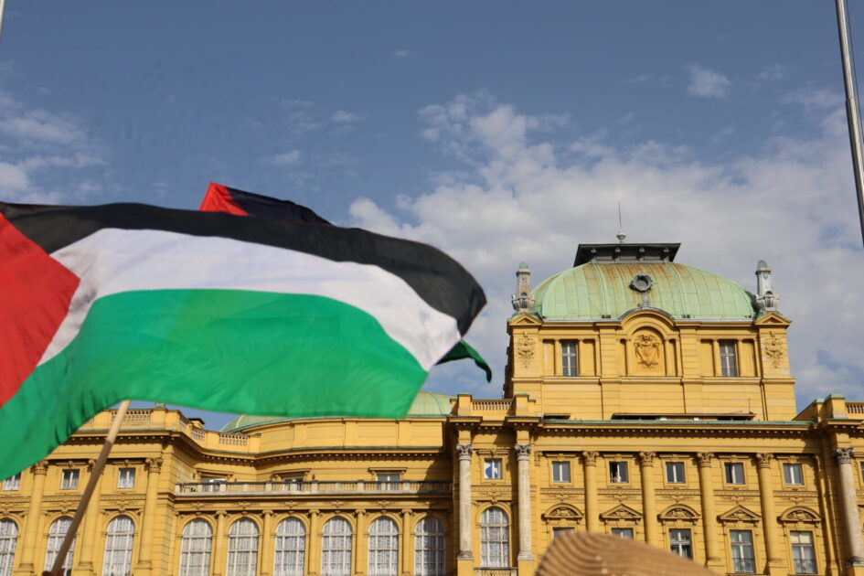 Protest in Zagreb: Solidarity Action with Gazan Journalists