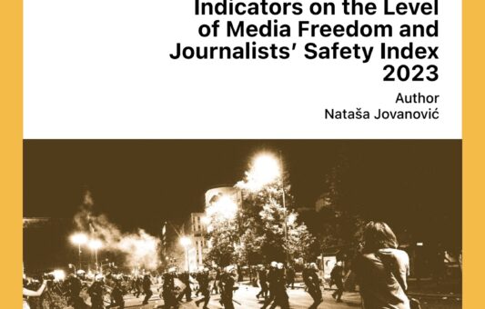 Indicators of Media Freedom Levels and Journalists’ Safety Index 2023