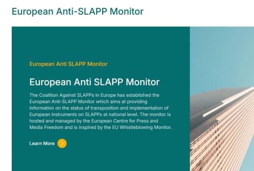 Pokrenut Evropski anti-SLAPP monitor