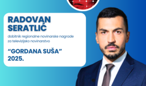 Radovan Seratlić, reporter i voditelj TV Nove, dobitnik nagrade „Gordana Suša“