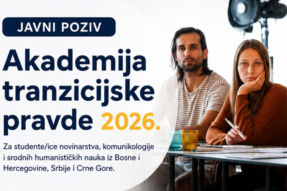 PRIJAVI SE: Budi među 20 mladih koji će na Boračkom jezeru od 24. do 28. avgusta/kolovoza učiti i istraživati o tranzicijskoj pravdi!